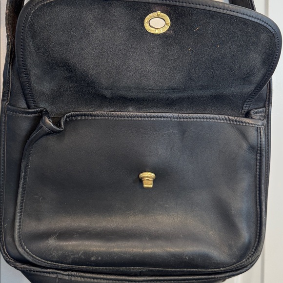 Vintage Coach Taft 9980 Black Leather Shoulder Bag - Picture 4 of 16